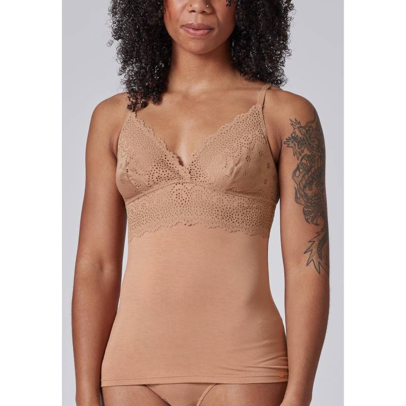 Top Mit Spaghettiträgern Damen Bronze 40 von Skiny