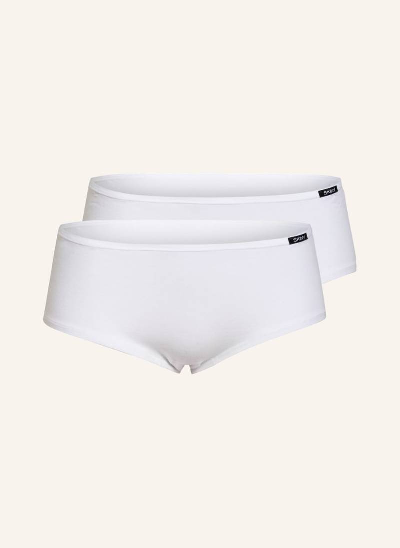 Skiny 2er-Pack Panties Advantage Cotton weiss von SKINY