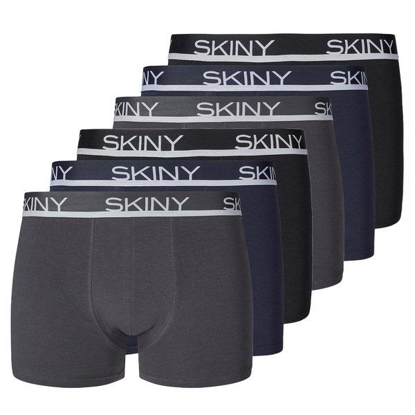 6er Pack Cotton - Retro Short Pant Herren Grau XL von Skiny