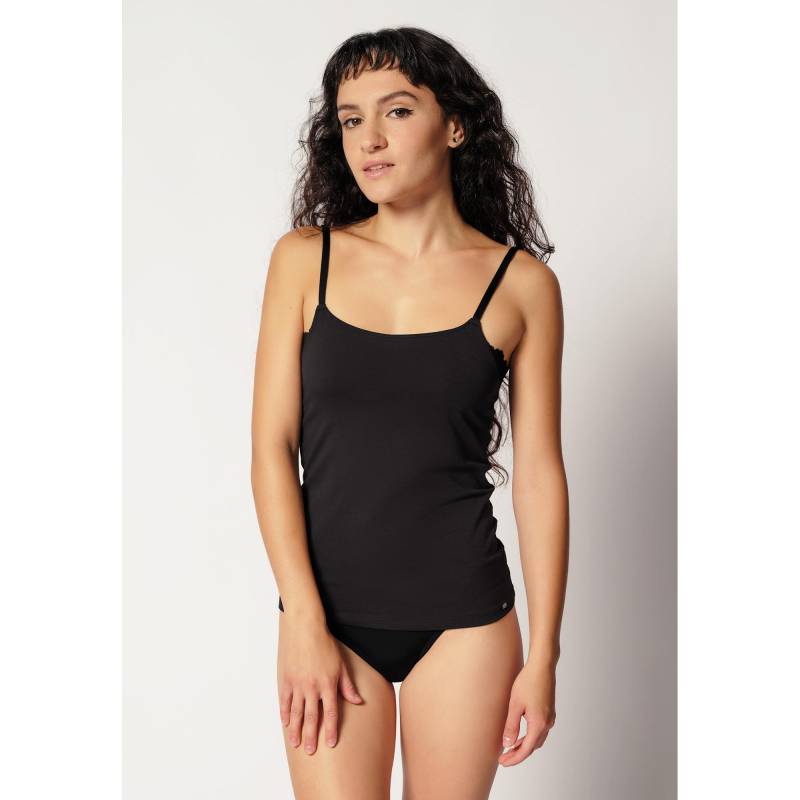 Top Mit Spaghettiträgern Damen Black 36 von Skiny