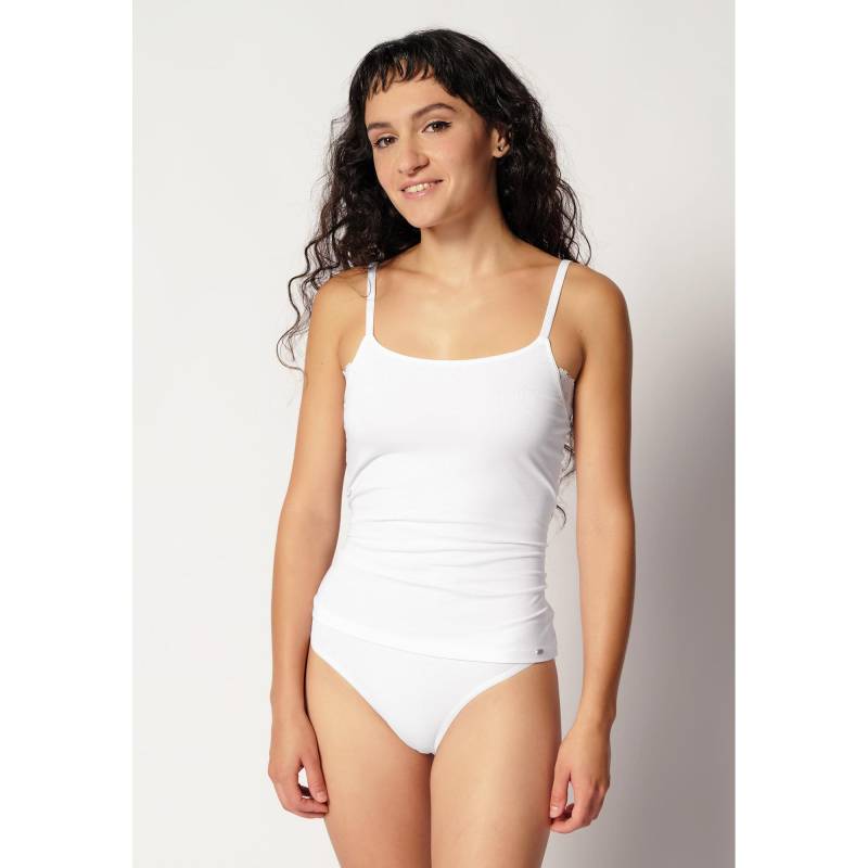 Top Mit Spaghettiträgern Damen Weiss 36 von Skiny