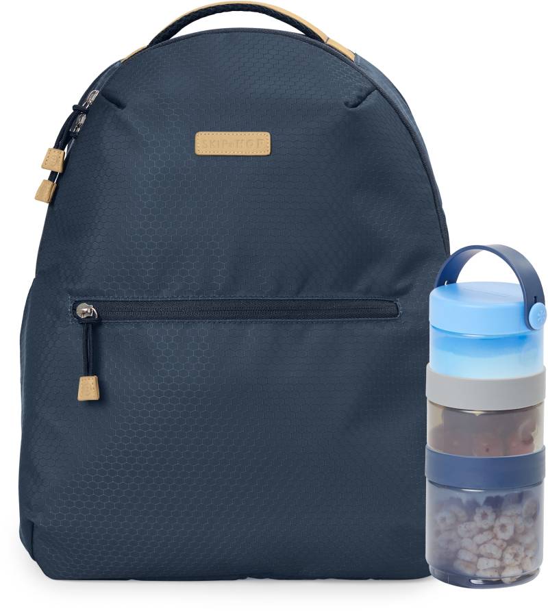 Skip Hop Wickelrucksack »Go Envi, blau-grau«, aus recyceltem Material von Skip Hop