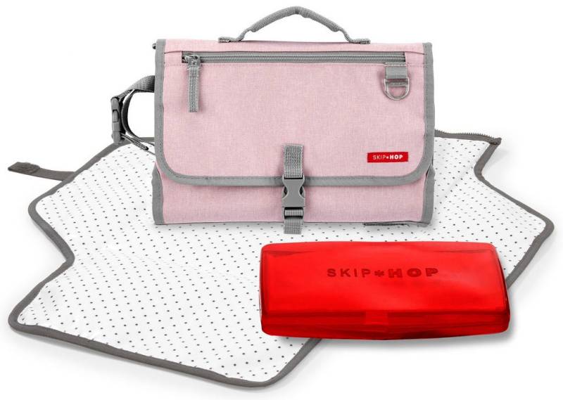 Skip Hop Wickeltasche »Pronto, pink«, mit Befestigung für Kinderwagen von Skip Hop