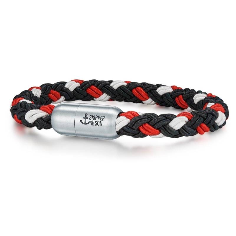 Armband Herren Rot Bunt 22cm von Skipper & Son