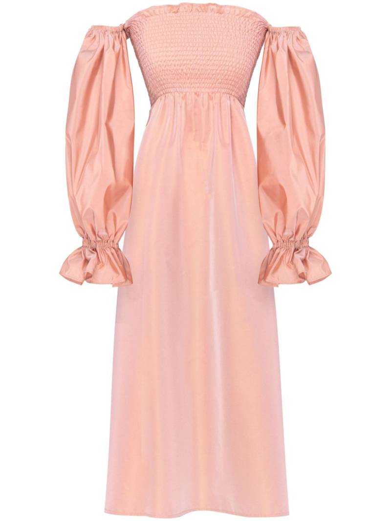 Sleeper Atlanta off-shoulder midi dress - Pink von Sleeper