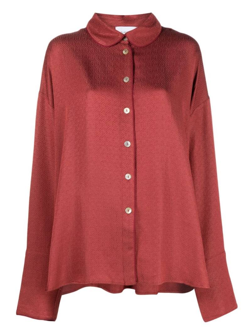 Sleeper Pastelle jacquard-pattern pyjama top - Red von Sleeper