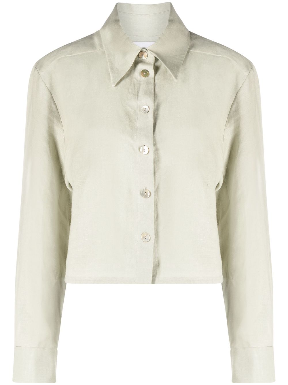 Sleeper Safari linen blouse - Green von Sleeper