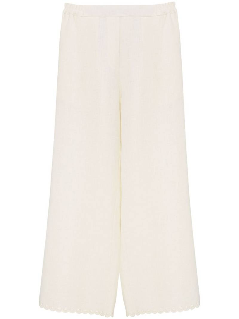 Sleeper Sofia wide-leg linen trousers - Neutrals von Sleeper