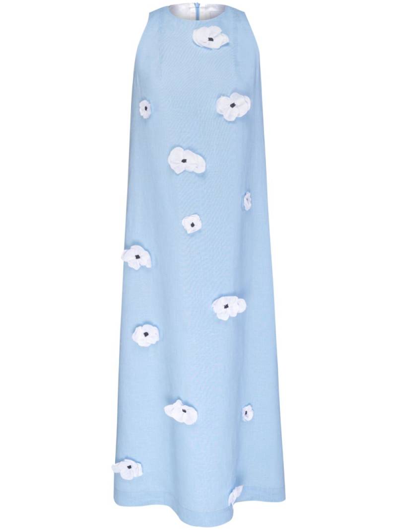 Sleeper The Bloom linen dress - Blue von Sleeper