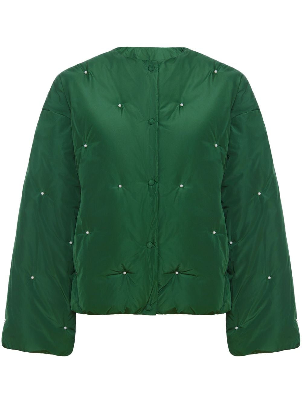 Sleeper faux pearl-embellished bomber jacket - Green von Sleeper