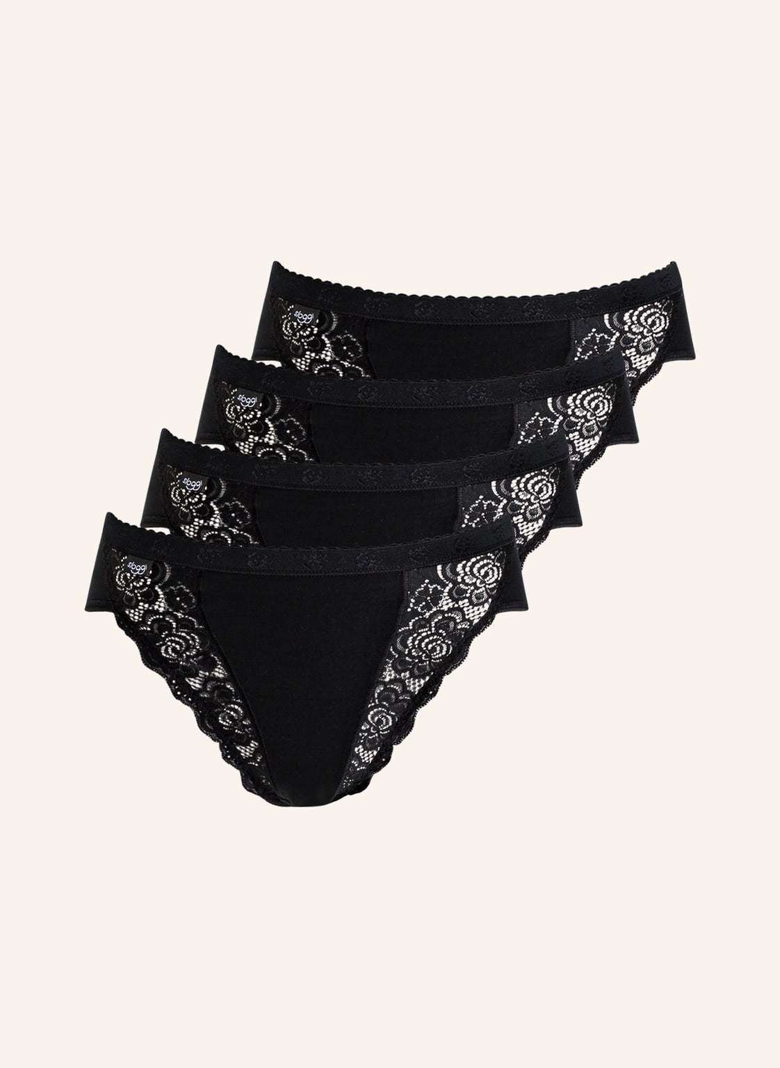 Sloggi 4er-Pack Slips Chic schwarz Sloggi 4er-Pack Slips Chic schwarz von Sloggi