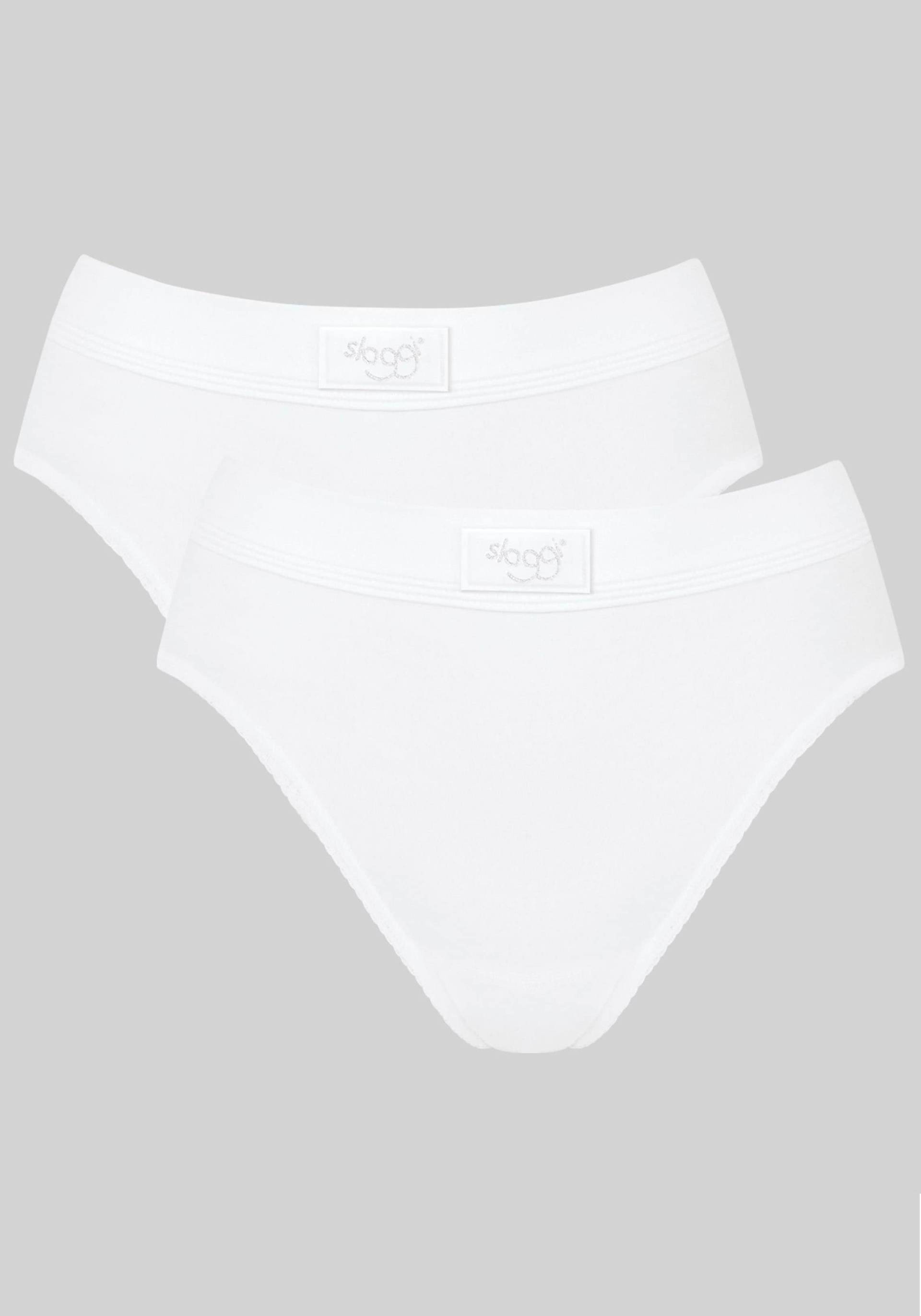 sloggi Jazz-Pants Slips »Double Comfort Tai 2P«, (Packung, 2 St.), mit Logo am Bund von sloggi