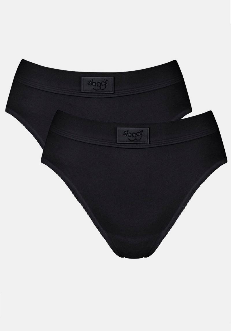 sloggi Jazz-Pants Slips »Double Comfort Tai 2P«, (Packung, 2 St.), mit Logo am Bund von sloggi