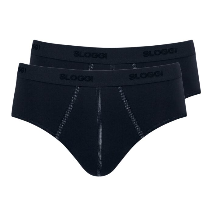 Sloggi Men Slip Basic Midi Duo-Pack, schwarz, 52 von Sloggi