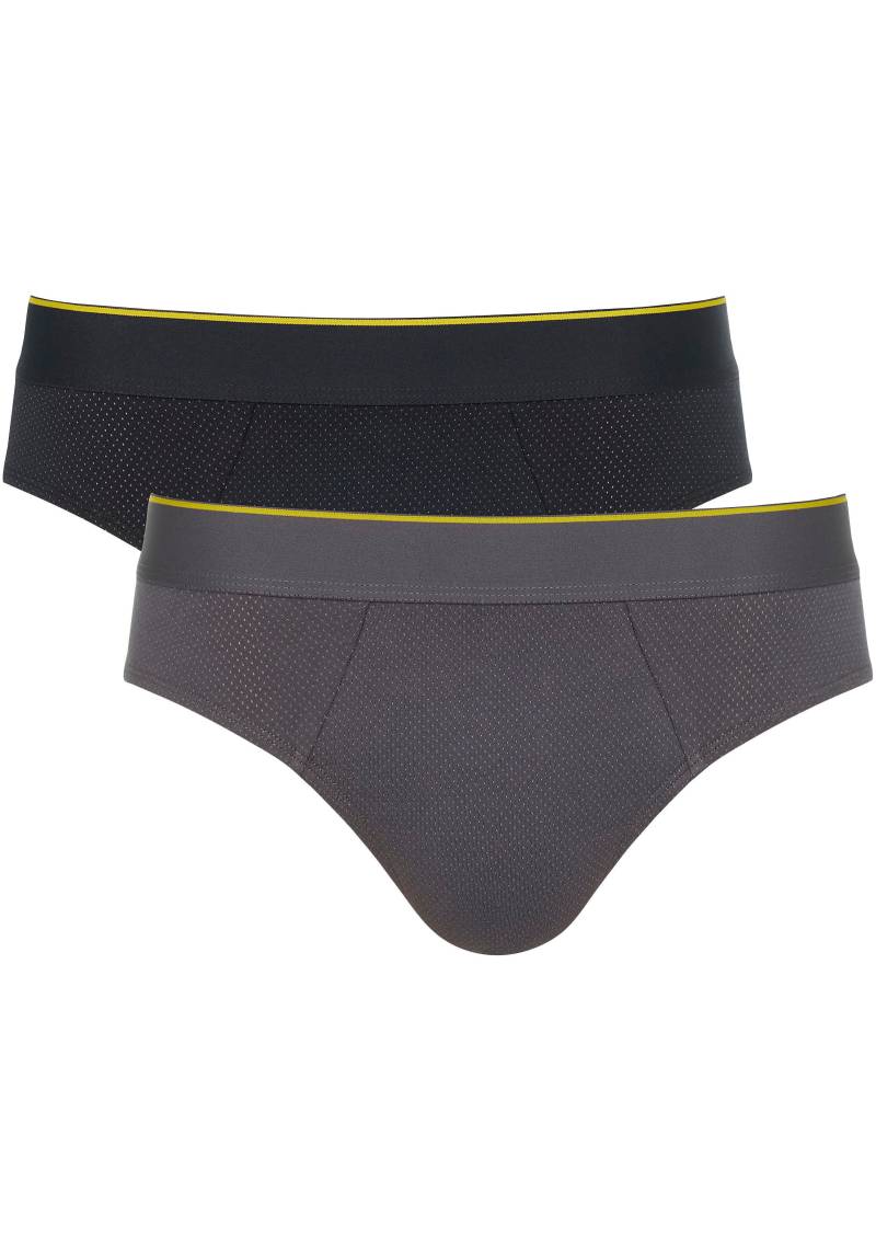 sloggi Midislip »men EVER Airy Brief C2P«, (2er Pack), Herrenslip, Brief mit atmungsaktivem Mesh von Sloggi