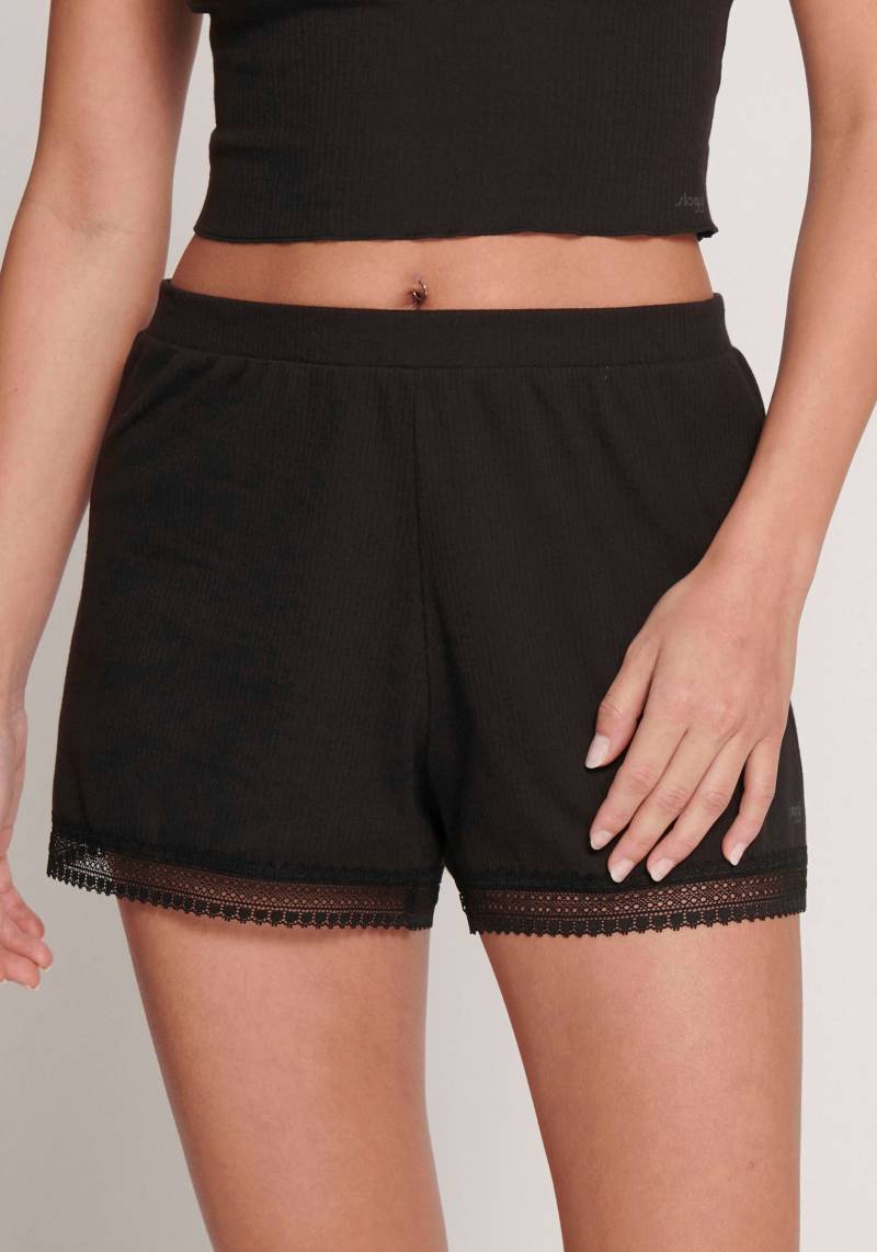 sloggi Relaxshorts »GO Ribbed Short«, weiche Rippware mit Spitzenbesatz von Sloggi