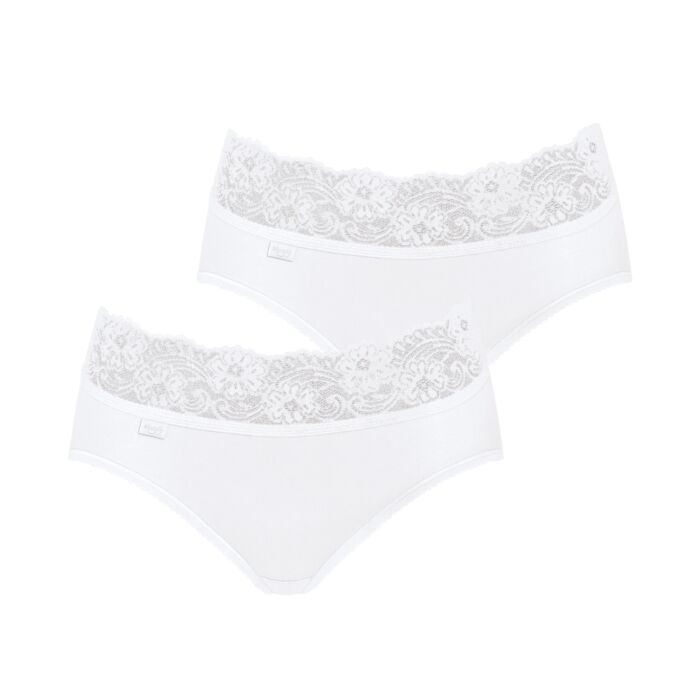 Sloggi Slip Romance Midi Duo-Pack, weiss, 36 von Sloggi