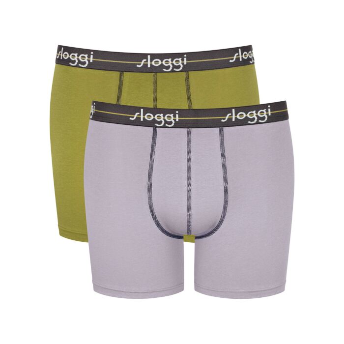 Sloggi Start Short Duo-Pack, grün-grau, 48 von Sloggi