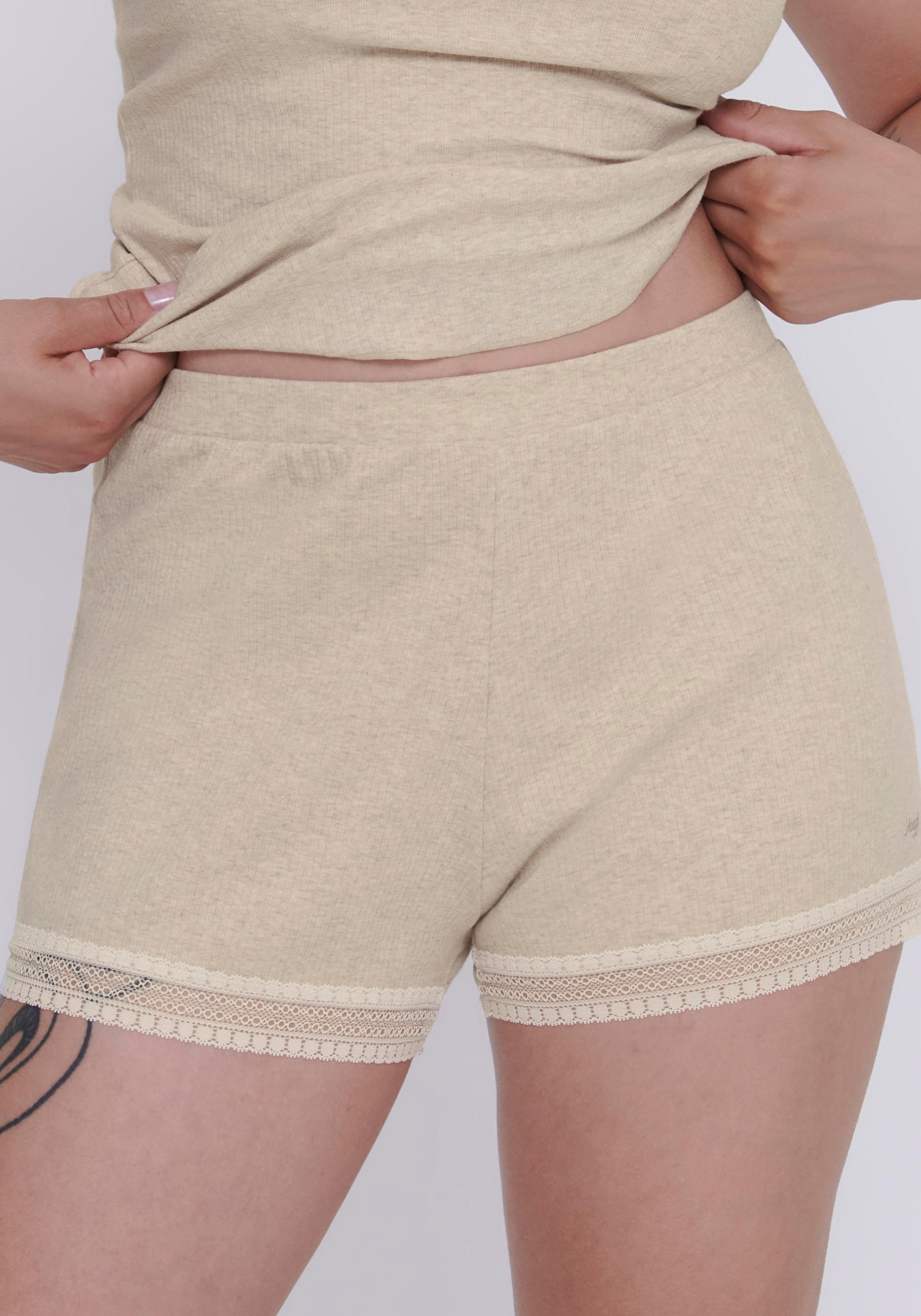 sloggi Relaxshorts »GO Ribbed Short«, Short mit lockerer Passform, weicher Spitzenbesatz von Sloggi