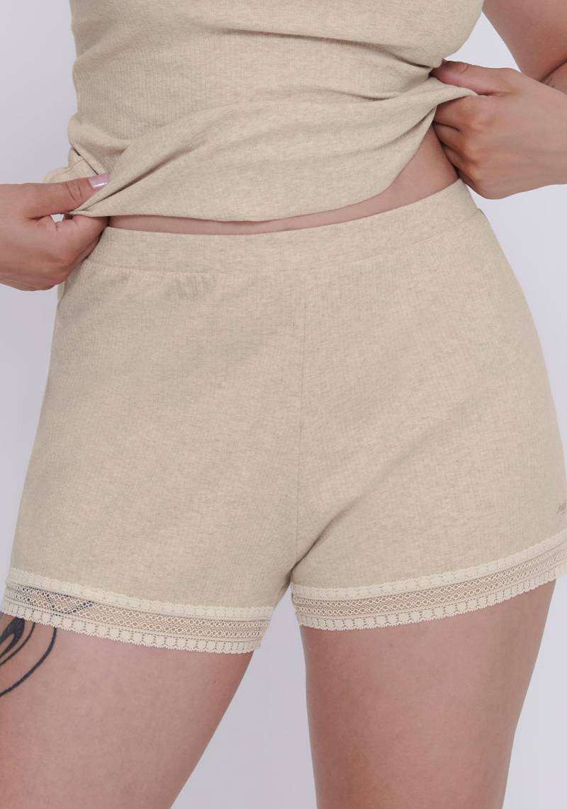 sloggi Relaxshorts »GO Ribbed Short«, weiche Rippware mit Spitzenbesatz von Sloggi