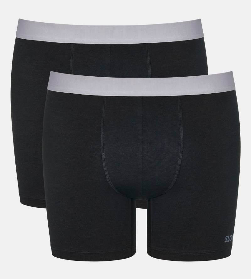 sloggi Retro Boxer »men GO ABC 2.0 Short 2P«, (2er Pack), dezentes, gedrucktes sloggi-Logo am Saum von Sloggi