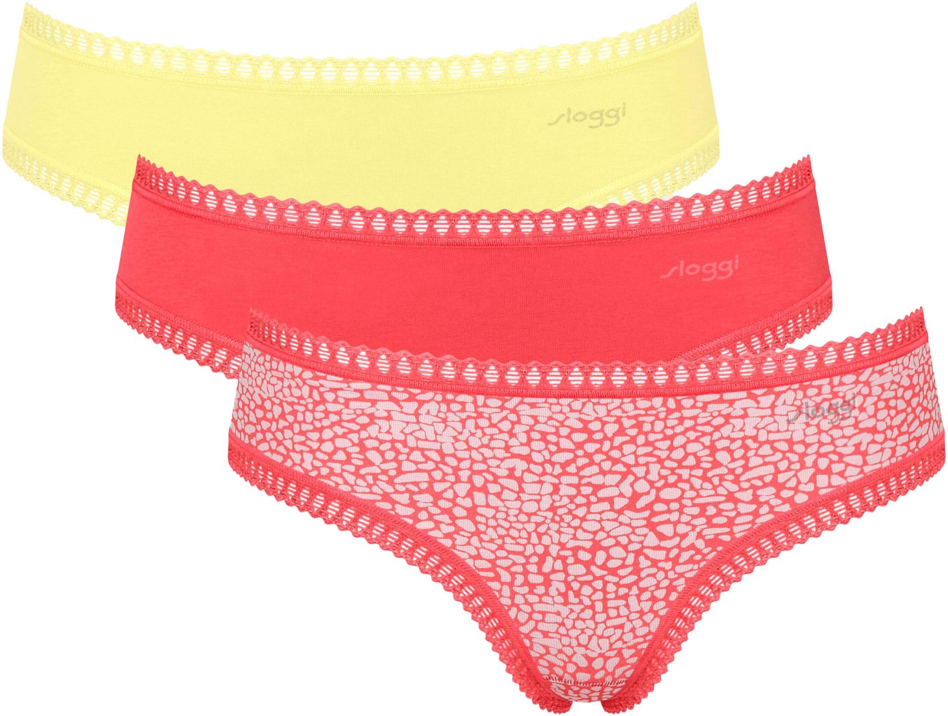 sloggi Slip »GO Crush Hipster C3P«, (Packung, 3 St., 3er Pack), mit Spitzendetails von Sloggi