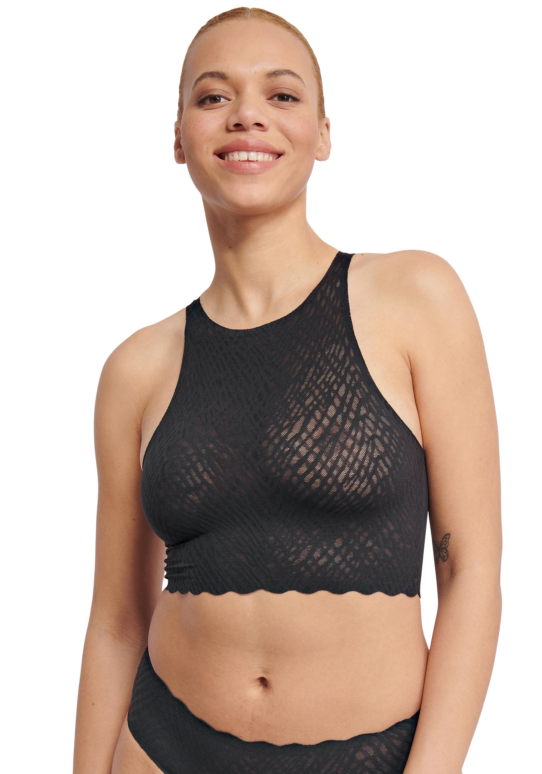 sloggi Crop-Top »ZERO Feel Bliss Crop Top«, nahtlos mit Spitzenoptik von Sloggi