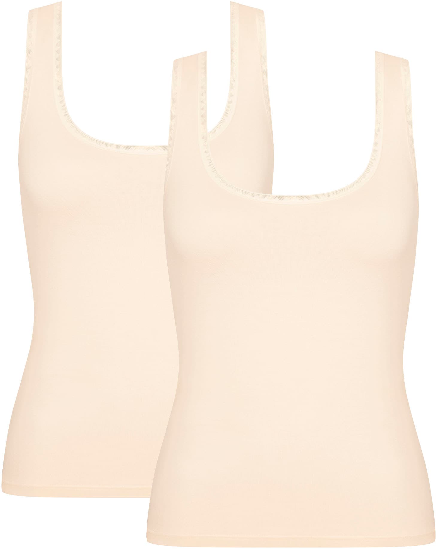 sloggi Unterhemd »GO Tank Top C2P«, (2er Pack), zarte Spitzendetails von Sloggi