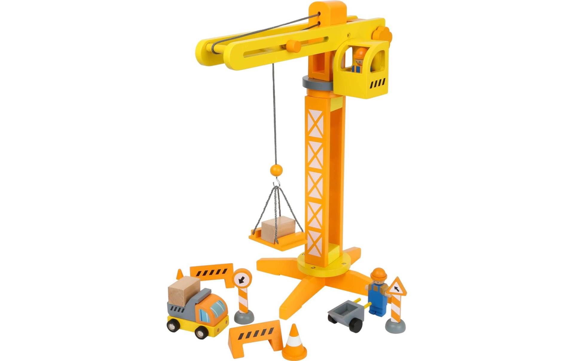 Small Foot Spielzeug-Kran »Baukran mit Baustellenzubehör« Small Foot Spielzeug-Kran »Baukran mit Baustellenzubehör« von Small Foot