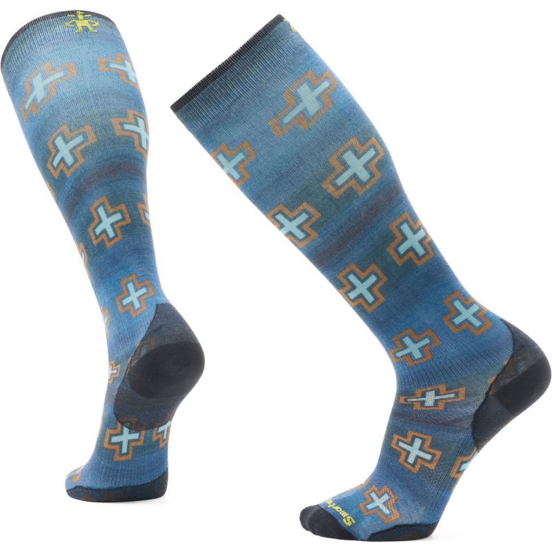 Smartwool Ski Zero Paths Crossed Print OTC Socken von SmartWool