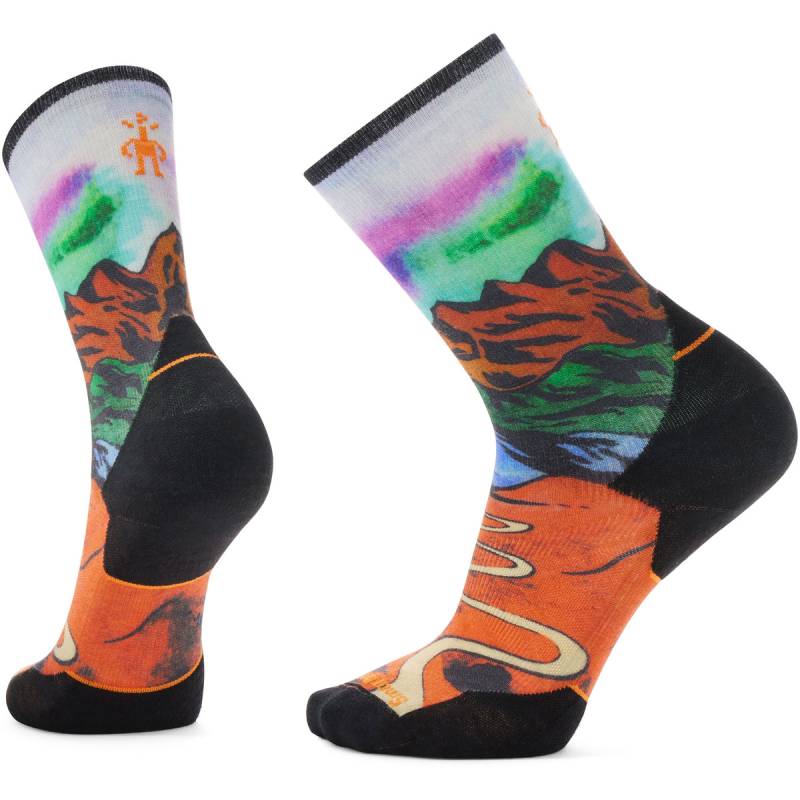 Smartwool Trail Run Targeted Singletrack Print Crew Socken von SmartWool