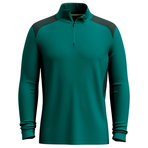 Smartwool - Active 1/4 Zip - Merinoshirt Gr L türkis/grün von Smartwool