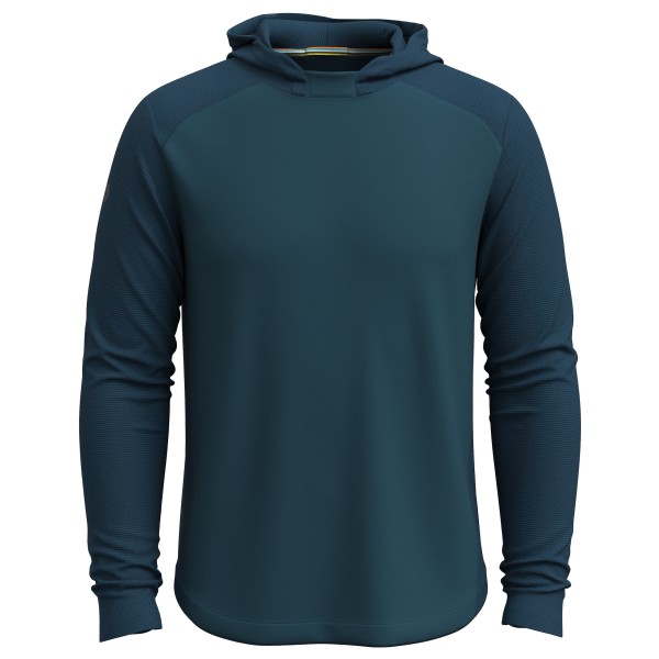 Smartwool - Active Mesh Hoodie - Merinoshirt Gr L blau von Smartwool