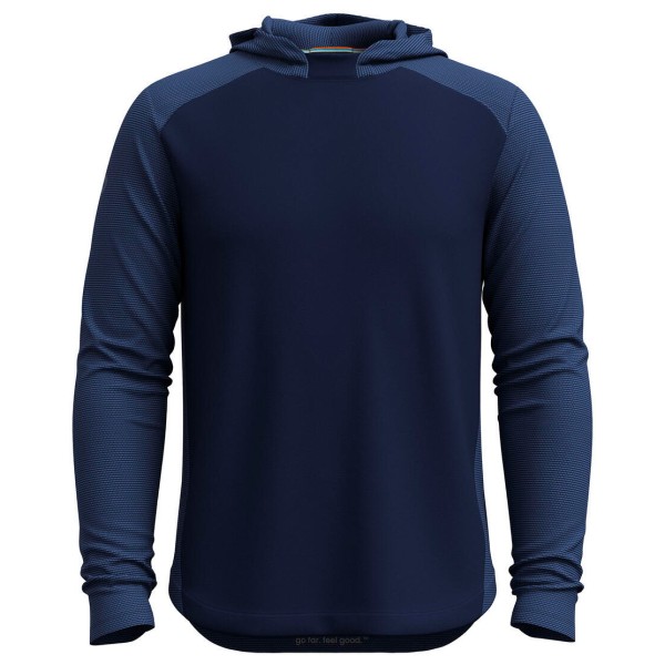 Smartwool - Active Mesh Hoodie - Merinoshirt Gr M blau von Smartwool