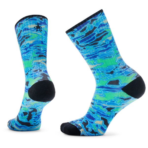 Smartwool - Athletic Art of the Outdoors Print Crew Socks - Multifunktionssocken Gr L;M;S;XL blau;bunt von Smartwool