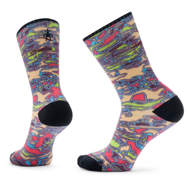 Smartwool - Athletic Art of the Outdoors Print Crew Socks - Multifunktionssocken Gr M bunt von Smartwool