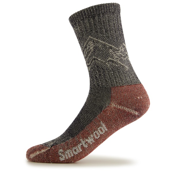 Smartwool - Classic Hike Light Cushion Mountain Pattern Crew - Wandersocken Gr L;M;XL braun;grau von Smartwool