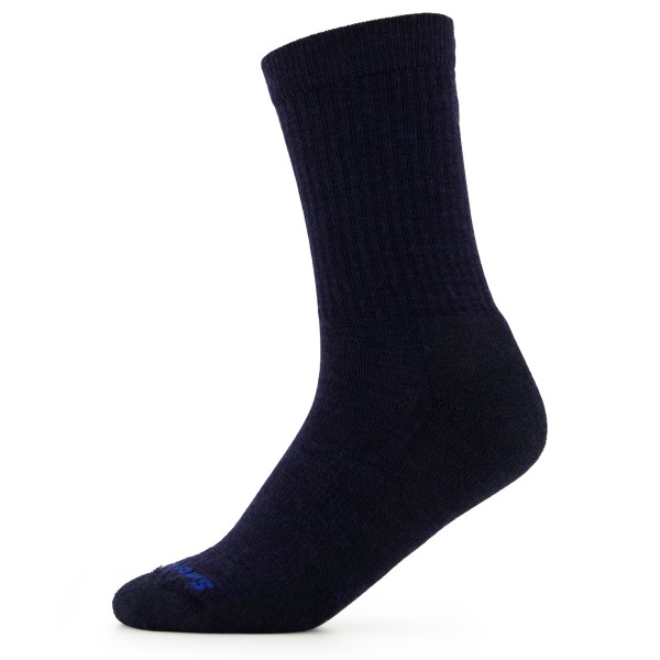 Smartwool - Everyday Solid Rib Crww - Multifunktionssocken Gr L blau von Smartwool