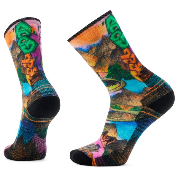 Smartwool - Hike Light Cushion New AOTO Print 2 Crew Socks - Wandersocken Gr L;XL bunt von Smartwool