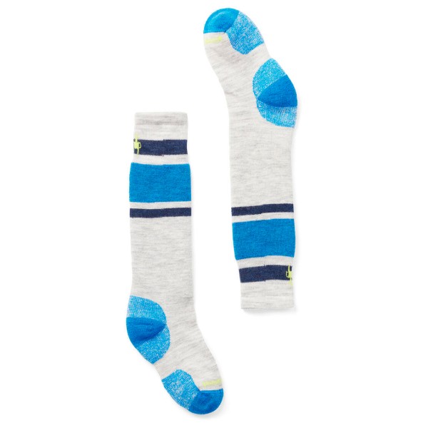 Smartwool - Kid's Wintersport Full Cushion Stripe OTC - Multifunktionssocken Gr L weiß von Smartwool