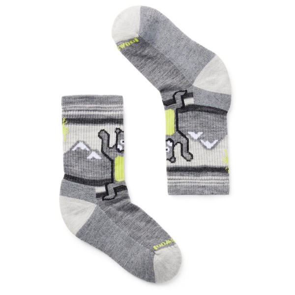 Smartwool - Kids' Hike Light Cushion Hiking Bear Crew Socks - Multifunktionssocken Gr L;M;S grau;lila von Smartwool