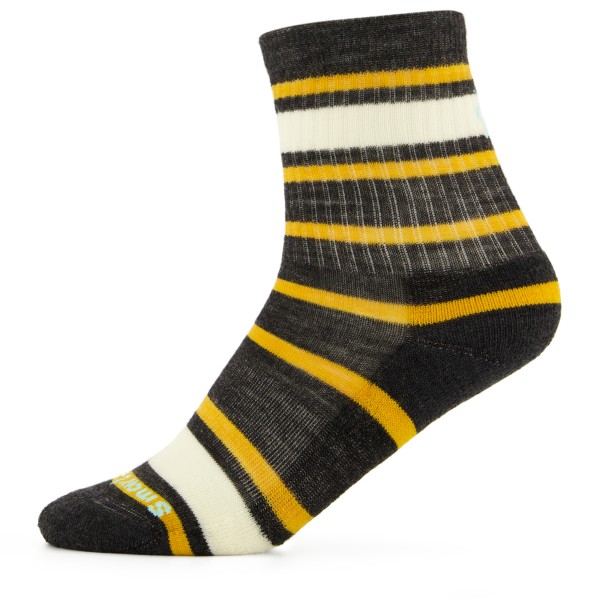 Smartwool - Kids' Hike Light Cushion Striped Crew Socks - Multifunktionssocken Gr L schwarz von Smartwool