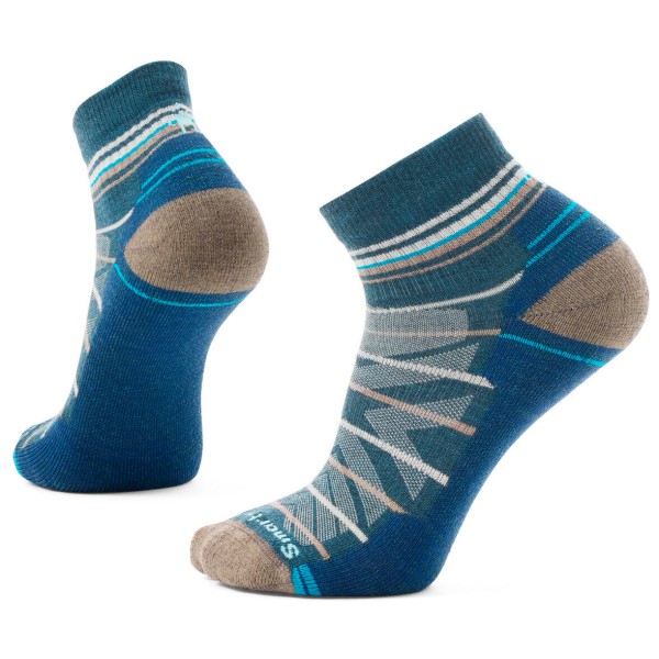 Smartwool - Performance Hike Light Cushion Pattern Ankle - Wandersocken Gr L blau von Smartwool