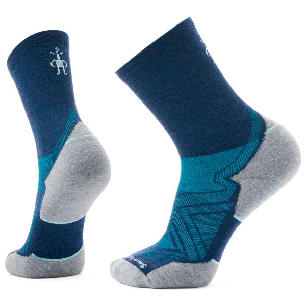 Smartwool - Run Targeted Cushion Mid Crew - Laufsocken Gr L;M;XL blau;grau von Smartwool