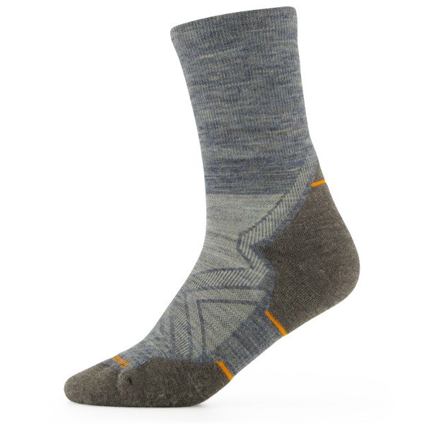 Smartwool - Run Targeted Cushion Mid Crew - Laufsocken Gr L grau von Smartwool