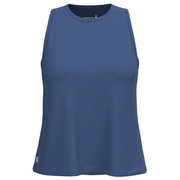 Smartwool - Women's Active Mesh High Neck Tank - Tank Top Gr L blau von Smartwool