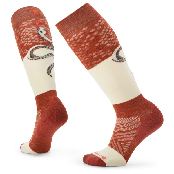 Smartwool - Women's Athlete Edition Backcountry Ski OTC - Skisocken Gr M rot von Smartwool