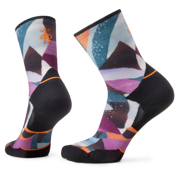 Smartwool - Women's Athlete Edition Run Mosaic Pcs Print Crew - Laufsocken Gr S grau von Smartwool