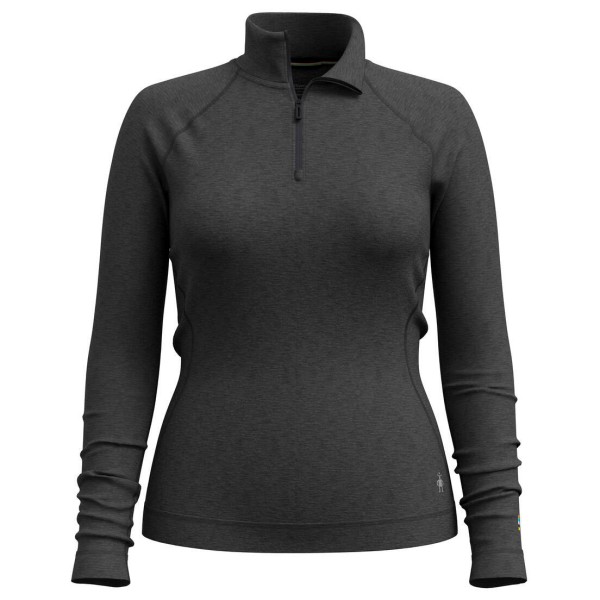 Smartwool - Women's Classic Thermal Merino BL 1/4 Zip Boxed - Merinounterwäsche Gr M schwarz/grau von Smartwool