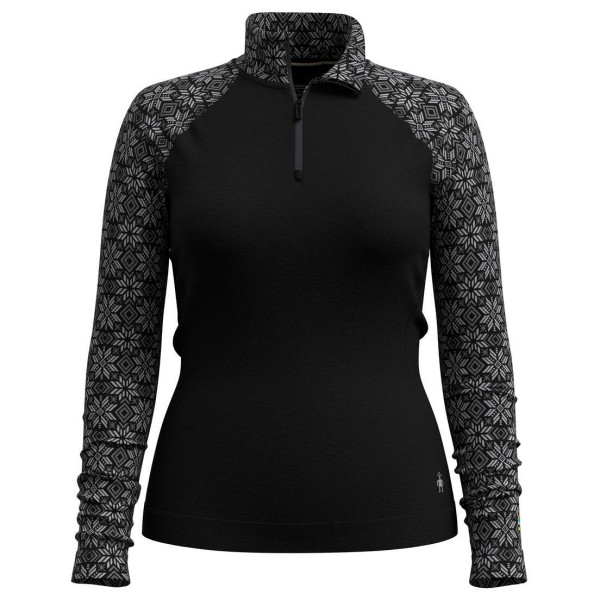 Smartwool - Women's Classic Thermal Merino BL 1/4 Zip Boxed - Merinounterwäsche Gr M schwarz von Smartwool